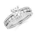 14k White Gold Bridal Set