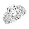 14k White Gold Bridal Set