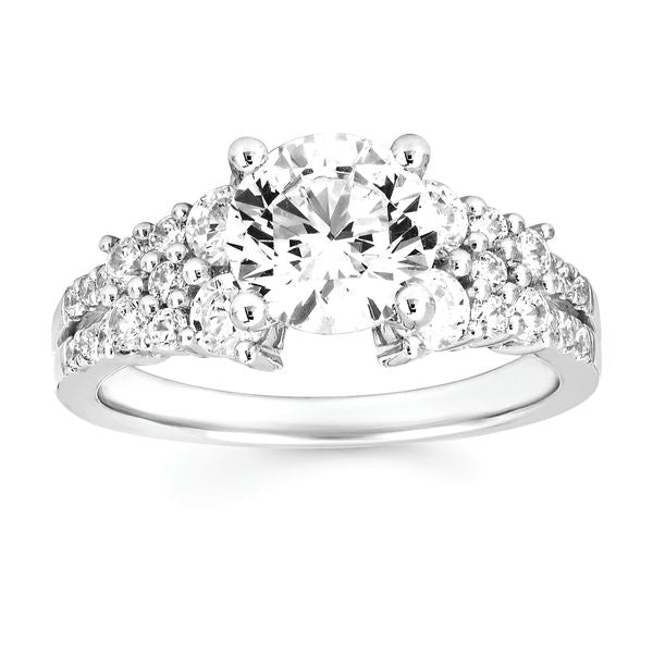 14k White Gold Bridal Set - Image 2