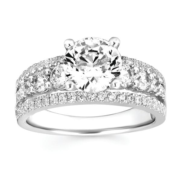 14k White Gold Bridal Set - Image 2