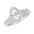 14k White Gold Bridal Set