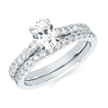 14k White Gold Bridal Set