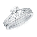 14k White Gold Bridal Set