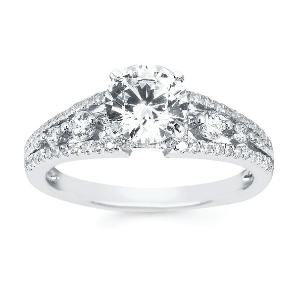 14k White Gold Bridal Set - Image 2