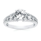 14k White Gold Bridal Set - Image 2