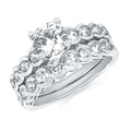 14k White Gold Bridal Set