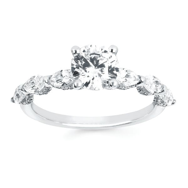 14k White Gold Bridal Set - Image 2