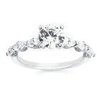 14k White Gold Bridal Set - Image 2