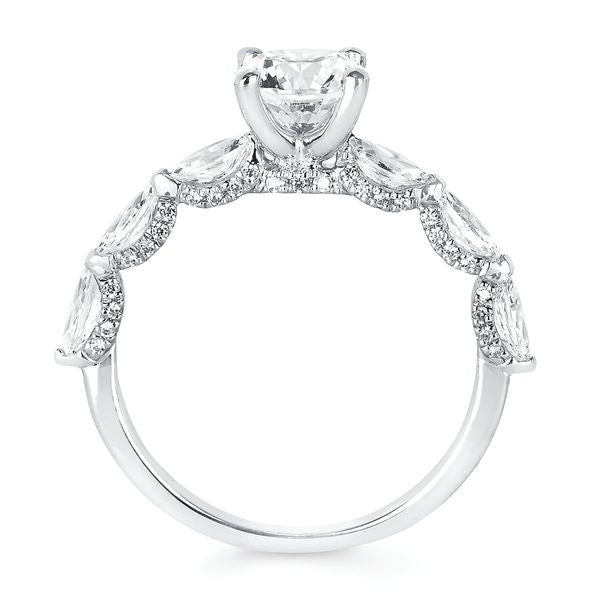 14k White Gold Bridal Set - Image 4