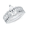14k White Gold Bridal Set