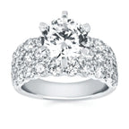 14k White Gold Bridal Set - Image 2