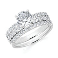 14k White Gold Bridal Set