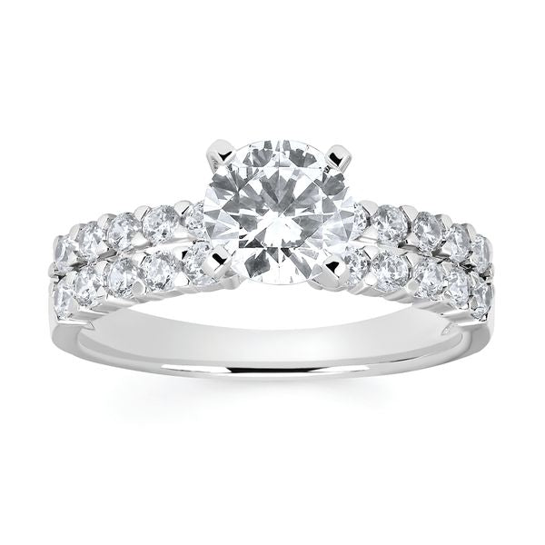 14k White Gold Bridal Set - Image 2
