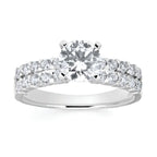 14k White Gold Bridal Set - Image 2