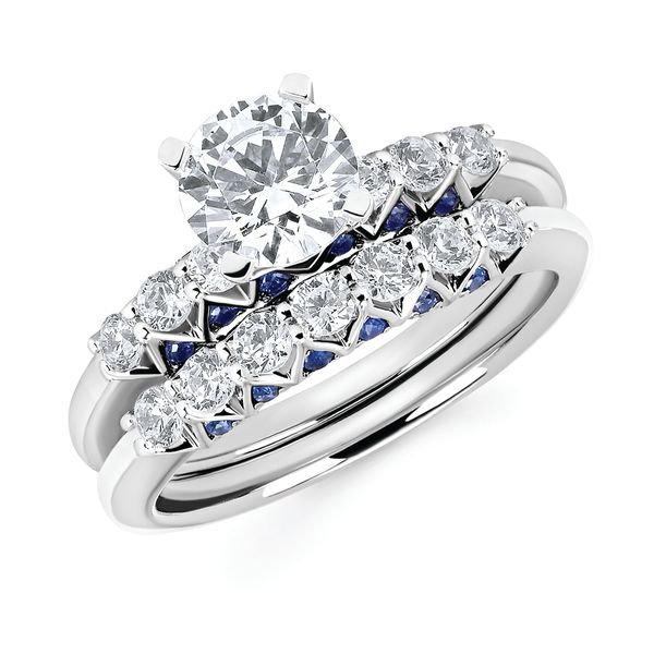 14k White Gold Bridal Set