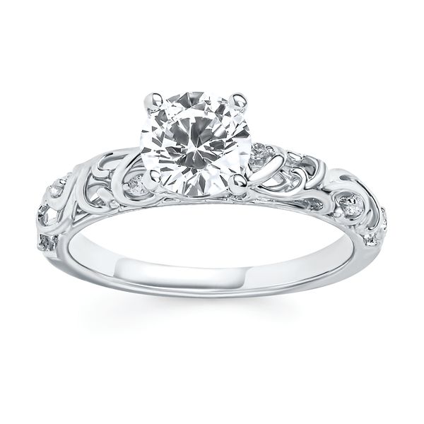 14k White Gold Bridal Set - Image 2
