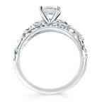 14k White Gold Bridal Set - Image 4