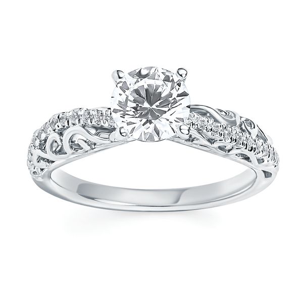 14k White Gold Bridal Set - Image 2