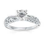 14k White Gold Bridal Set - Image 2