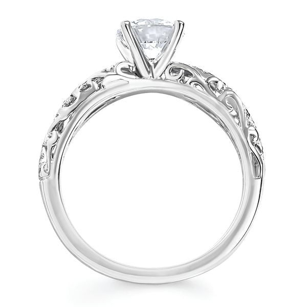 14k White Gold Bridal Set - Image 4