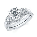 14k White Gold Bridal Set