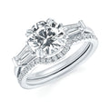 14k White Gold Bridal Set