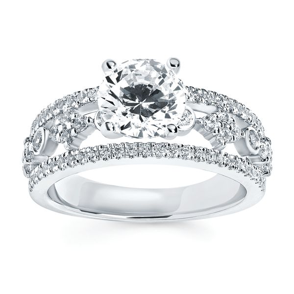 14k White Gold Bridal Set - Image 2