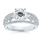 14k White Gold Bridal Set - Image 2