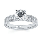 14k White Gold Bridal Set - Image 2