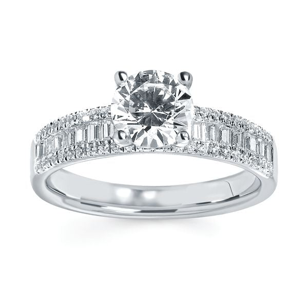 14k White Gold Bridal Set - Image 2