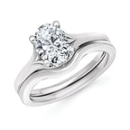 14k White Gold Bridal Set