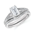 14k White Gold Bridal Set
