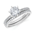 14k White Gold Bridal Set