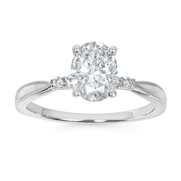 14k White Gold Bridal Set - Image 2