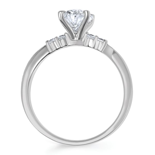 14k White Gold Bridal Set - Image 4