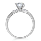 14k White Gold Bridal Set - Image 4