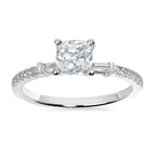 14k White Gold Bridal Set - Image 2