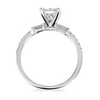 14k White Gold Bridal Set - Image 4