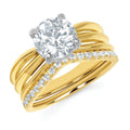 14k Yellow Gold Bridal Set