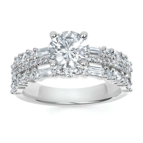 14k White Gold Bridal Set - Image 2