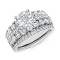 14k White Gold Bridal Set