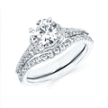 14k White Gold Bridal Set