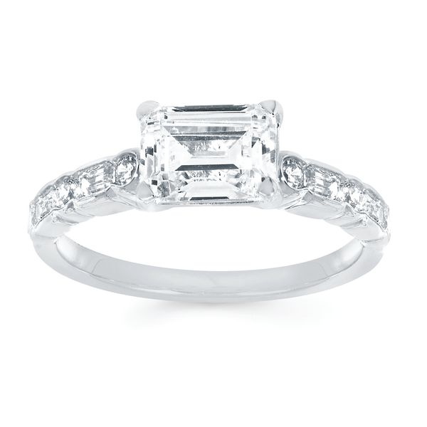 14k White Gold Bridal Set - Image 2