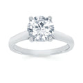14k White Gold Engagement Ring