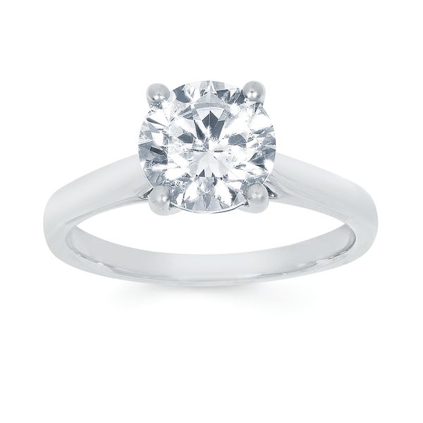 14k White Gold Engagement Ring