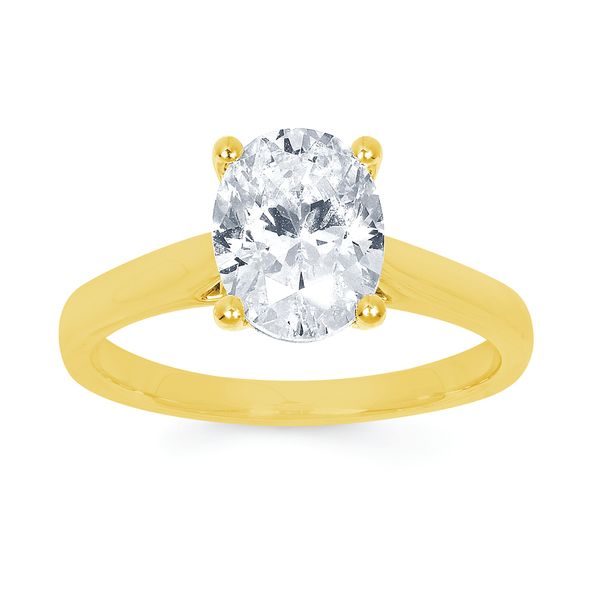 14k Yellow Gold Engagement Ring