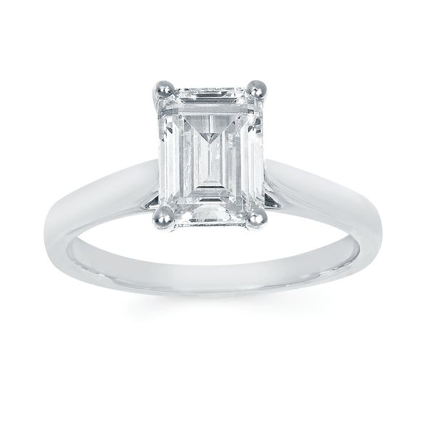 14k White Gold Engagement Ring