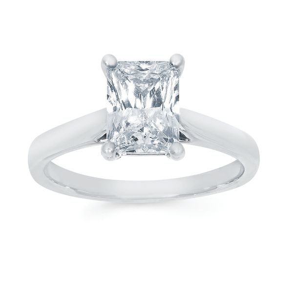 14k White Gold Engagement Ring