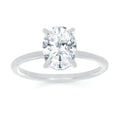 14k White Gold Engagement Ring
