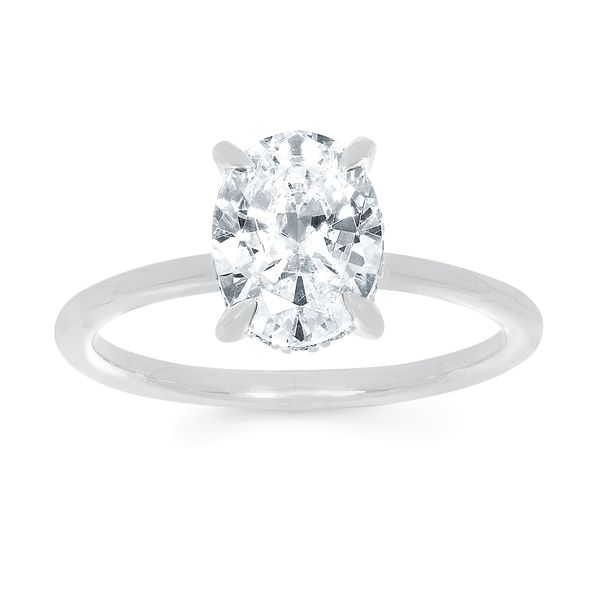 14k White Gold Engagement Ring